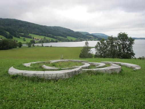 Irrsee, Mondsee Land Art: Phyllotaxis von Sjoerd Buisman