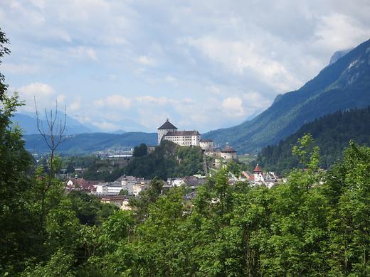 Blick von der Theaterhütte auf die Festung Kufstein