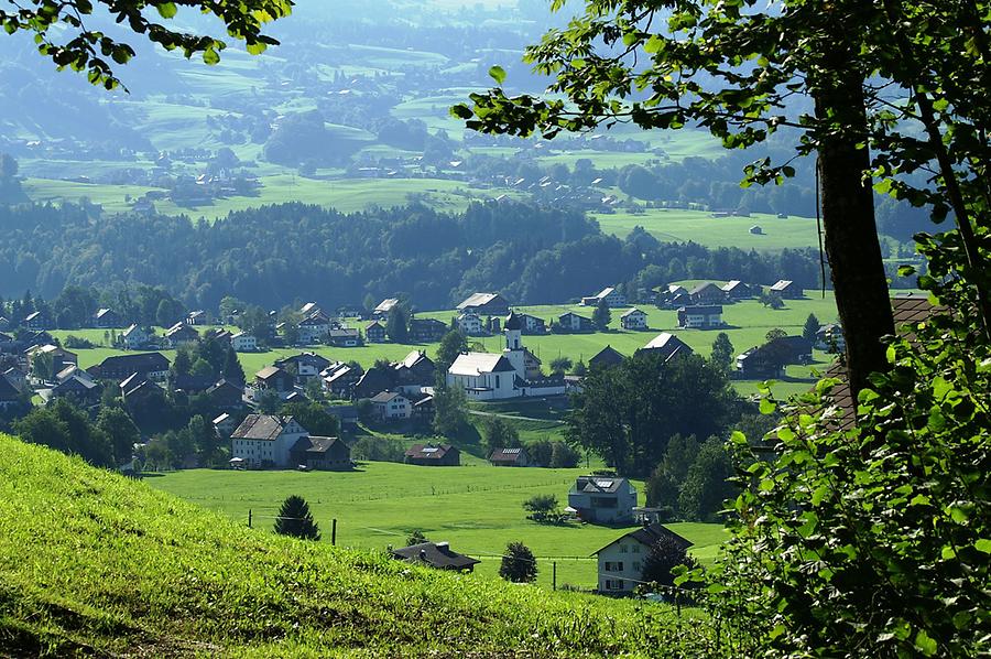 Blick von der Niedere auf Andelsbuch