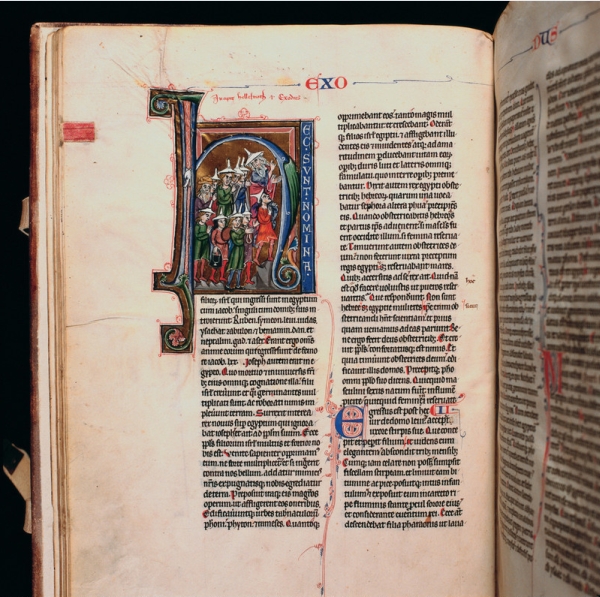 Admont. Stiftsbibliothek. Codex 37 folio 25v lateinische Bibel. Foto: IMAGNO / Gerhard Trumler