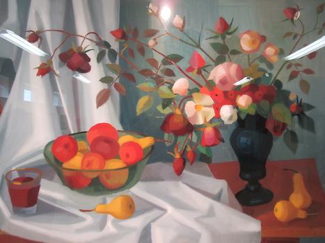 Rosen mit Apfelschüssel von Franz Weiss