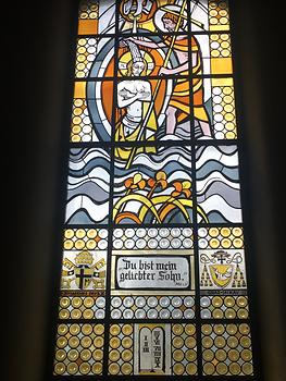 St Barbara-Kirche, Fenster Taufe Jesu