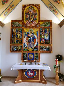 Ortskapelle Tregist von Franz Weiss - Altar mit Maria Knotenlöserin