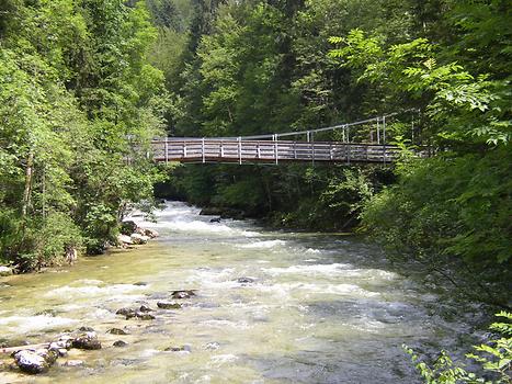 Seilhängebrücke über die Koppentraun