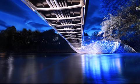 Murinsel bei Nacht