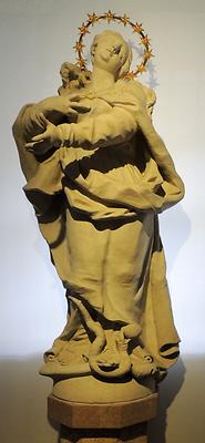 Sandsteinfigur: Maria Immaculata