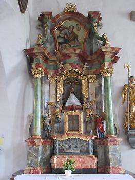 Piber - Pfarrkirche Hl. Andreas, linker Kreuz-Seitenaltar