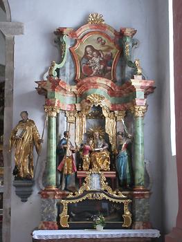 Piber - Pfarrkirche Hl. Andreas, rechter St Anna-Seitenaltar