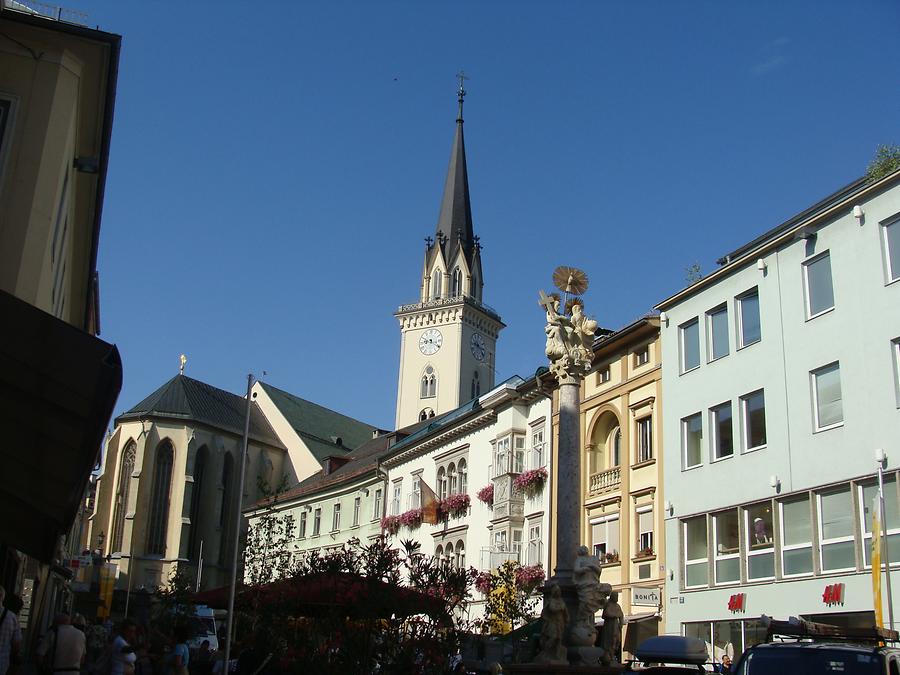Blick auf die Pfarrkirche Villach Kärnten Bilder im AustriaForum