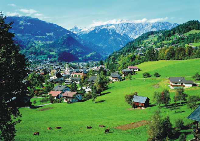 Blick auf den Ort Schruns Vorarlberg Bilder im AustriaForum