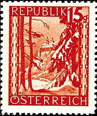 Briefmarke Burg Forchtenstein