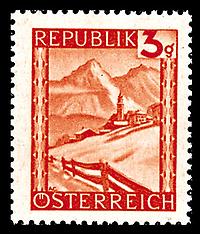 Briefmarke - Landschaft