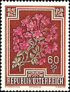 Briefmarke Alpenrose
