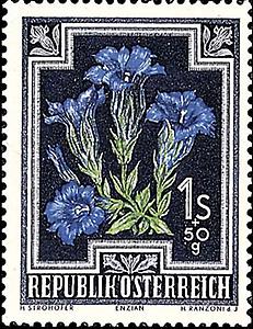 Briefmarke Enzian