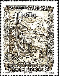 Briefmarke Bergbau