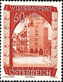Prophila Collection Briefmarke Österreich 884 – Künstlerhaus 1948, Postfrisch (MNH)
