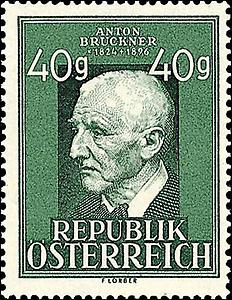Briefmarke Anton Bruckner