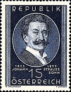 Briefmarke Johan Strauß Sohn