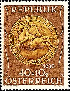 Briefmarke Siegel Österreich 1230