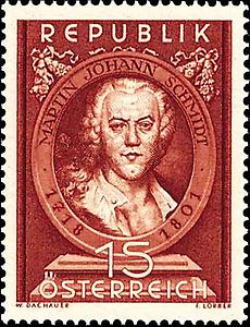 Briefmarke Martin Johann Schmidts
