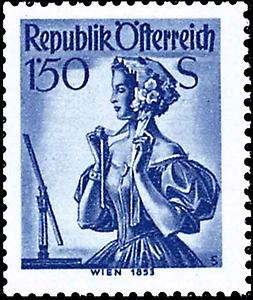 Briefmarke Volkstrachten