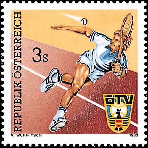 Tennis 1982 Briefmarken Kunst und Kultur im AustriaForum