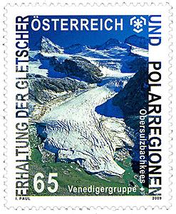 Briefmarke, Gletscher und Polarregionen