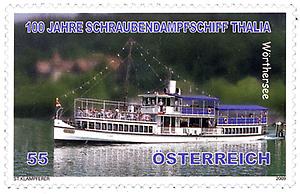 Briefmarke, Schraubendampfschiff Thalia