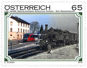 Briefmarke, 125 Jahre Grenzlandbahn