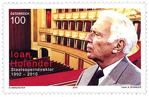 Briefmarke, 75. Geburtstag von Ioan Holender