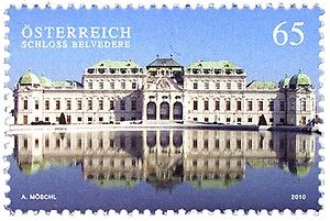 Briefmarke, Schloss Belvedere