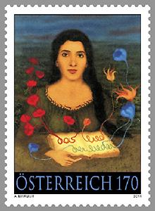 Briefmarke, Arik Brauer - Das Lied der Lieder