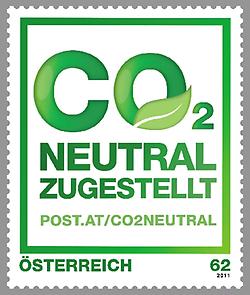 Briefmarke, CO2 Neutral Zugestellt