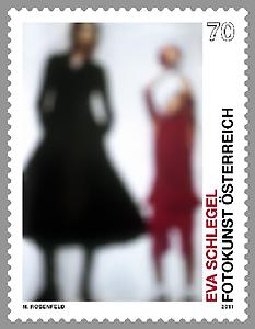 Briefmarke, Fotokunst Österreich - Eva Schlegel