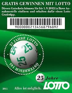 Briefmarke, 25 Jahre Lotto