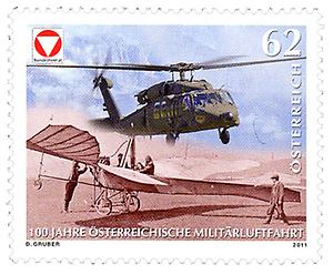 Briefmarke, 100 Jahre Militärluftfahrt