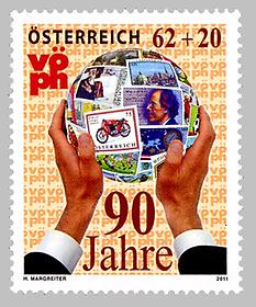 Briefmarke, 90 Jahre Verband Österreichischer Philatelistenvereine