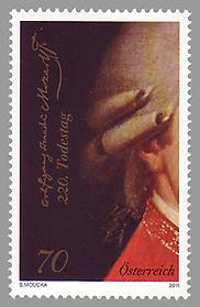 Briefmarke, 220. Todestag von Mozart