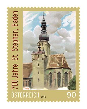 Briefmarke, 700 Jahre St. Stephan in Baden