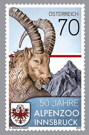 Briefmarke, Alpenzoo Innsbruck