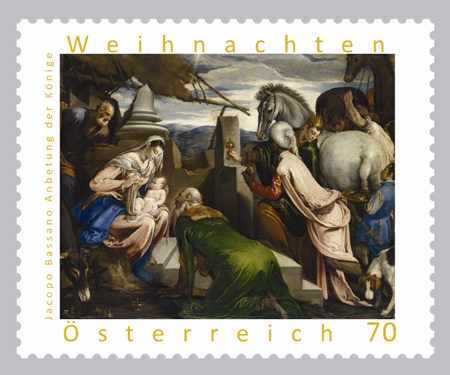 Briefmarke, Anbetung der Könige