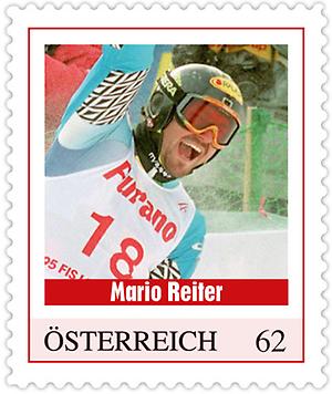 Briefmarke, Mario Reiter