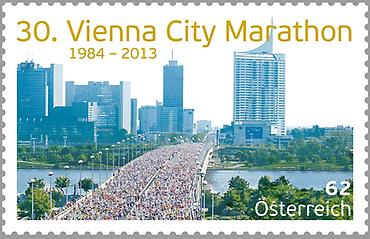 Briefmarke, 30. Vienna City Marathon