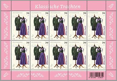 Briefmarke, Ausseer Tracht