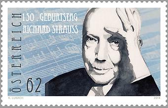 Briefmarke, Richard Strauss