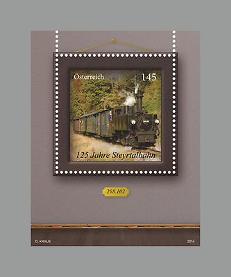 Briefmarke, 125 Jahre Steyrtalbahn