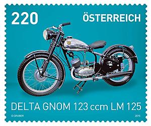 Briefmarke, Delta Gnom 123 ccm LM 125
