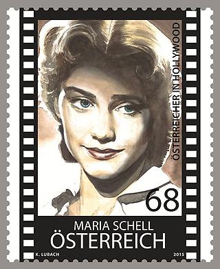 Briefmarke, Maria Schell