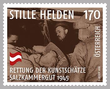 Briefmarke, Österreich dankt – stille Helden – Rettung der Kunstschätze