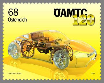 Briefmarke, 120 Jahre ÖAMTC